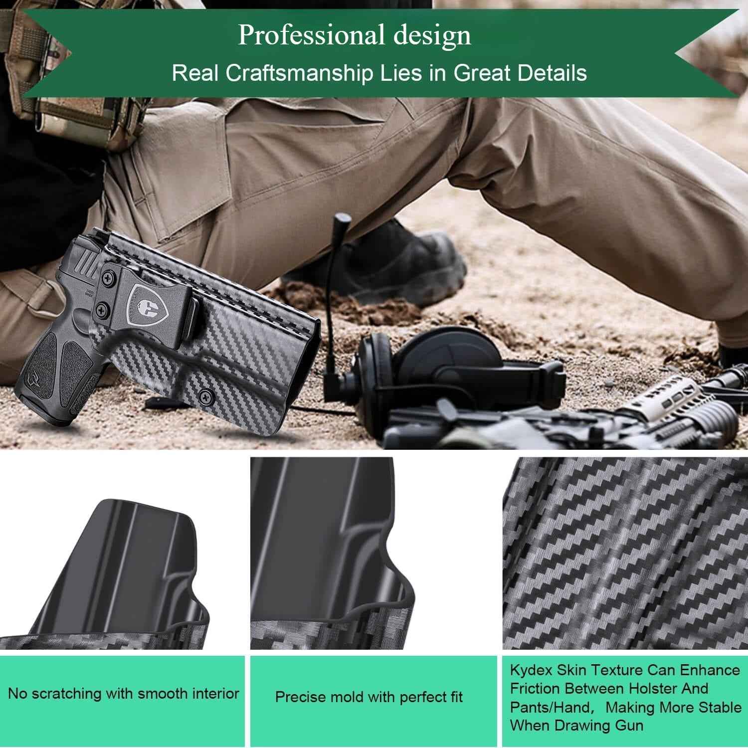 Taurus G3 IWB Holster Carbon Fiber Kydex | WARRIORLAND