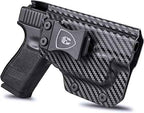 Carbon Fiber IWB Holster for Glock 17 19 20 21 22 29 31 32 35 Gen 4 5 44 45 with TLR 6 - WARRIORLAND