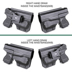 TRL 6 Glock 26 IWB Holster for 26 27 28 33 Gen 4 | Right/Left Handed Kydex Appendix Concealment by WARRIORLAND