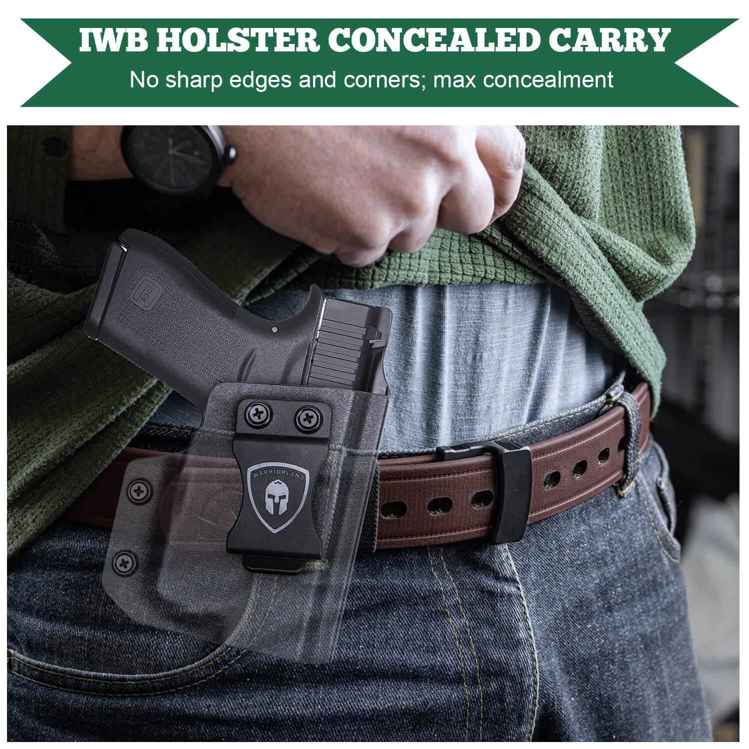 Glock 43 43X TLR 6 Holster - IWB Kydex for Right/Left Handed Users