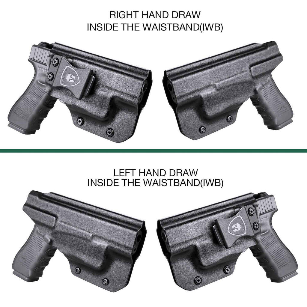 IWB Kydex Holster Glock TLR 6 | Light Bearing Holster for Glock 17, 19, 19X, 22 (Gen 1-4), 31, 32, 45 (Gen 1-5) | Right/Left Handed | WARRIORLAND