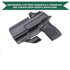 Sig Sauer P320 Full Size Compact P320X Carry Pistol Holster with Claw Red Dot Optics Cut Trigger Guard Holsters for Fat Guys | WARRIORLAND