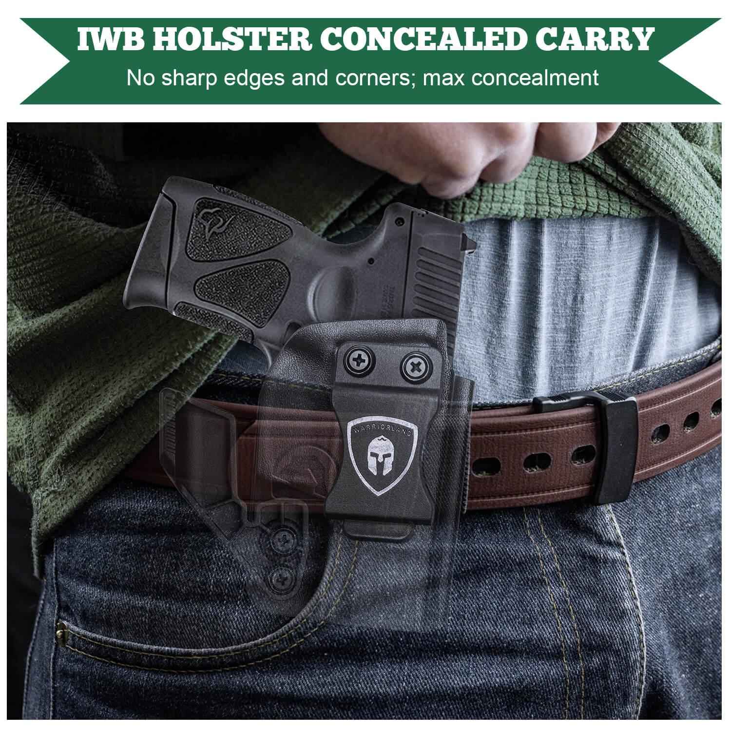 IWB Holster with Claw Taurus G2C Taurus G2S Taurus G3C Taurus G3C TORO Taurus G3 Taurus PT111 Millennium G2 Taurus PT140 Millennium G2 Taurus TX 22 COMPACT Red Dot Optics Cut Appendix Carry Trigger Guard Holsters for fat guys | WARRIORLAND