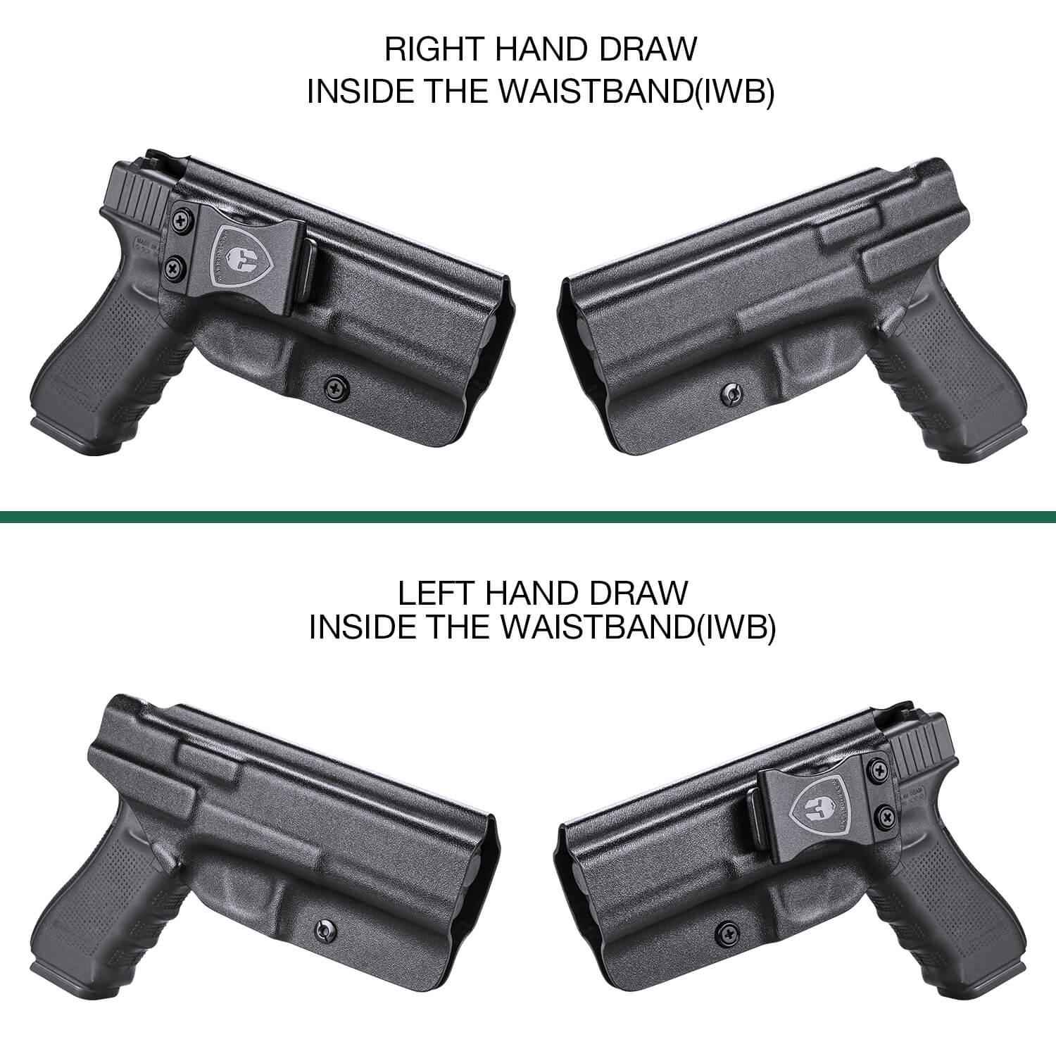 Kydex IWB Holster for Glock 17 / 22 / 31 Inside Waistband Concealed Carry Right/ Left Handed | WARRIORLAND
