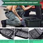 Carbon Fiber IWB Holster for Glock 17 19 20 21 22 29 31 32 35 Gen 4 5 44 45 with TLR 6 - WARRIORLAND