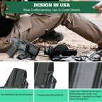 GLOCK Holster for Fat Guys with Claw and Red Dot Optics Cut for Gen3-5 Models | WARRIORLAND