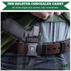 Kydex IWB Holster for Glock 17 / 22 / 31 Inside Waistband Concealed Carry Right/ Left Handed | WARRIORLAND