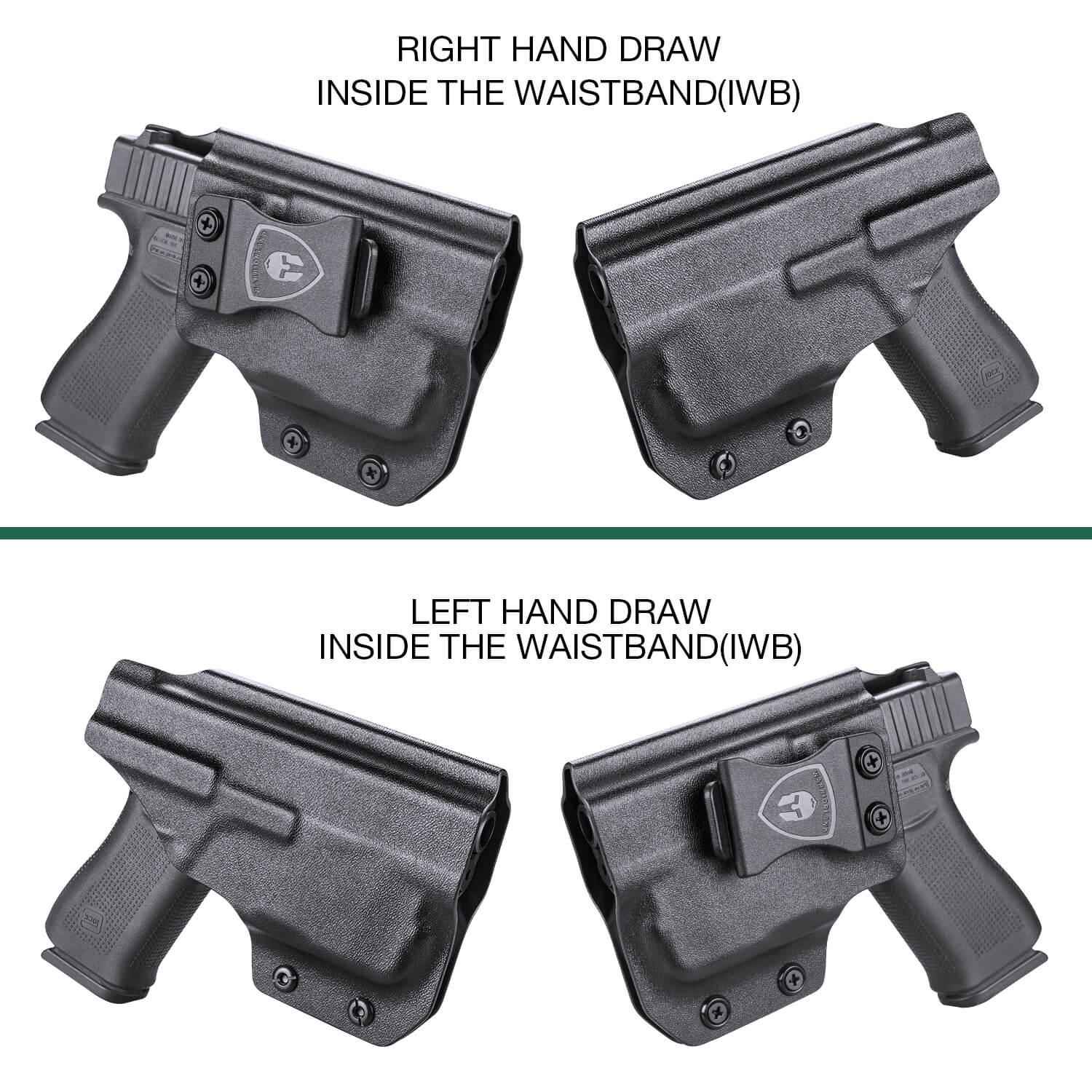 Glock 43 43X TLR 6 Holster - IWB Kydex for Right/Left Handed Users