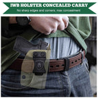 Tan Smith & Wesson Kydex IWB Holster M&P Shield Plus M2.0  M1.0  9mm/.40 Pistol Right/ Left Handed