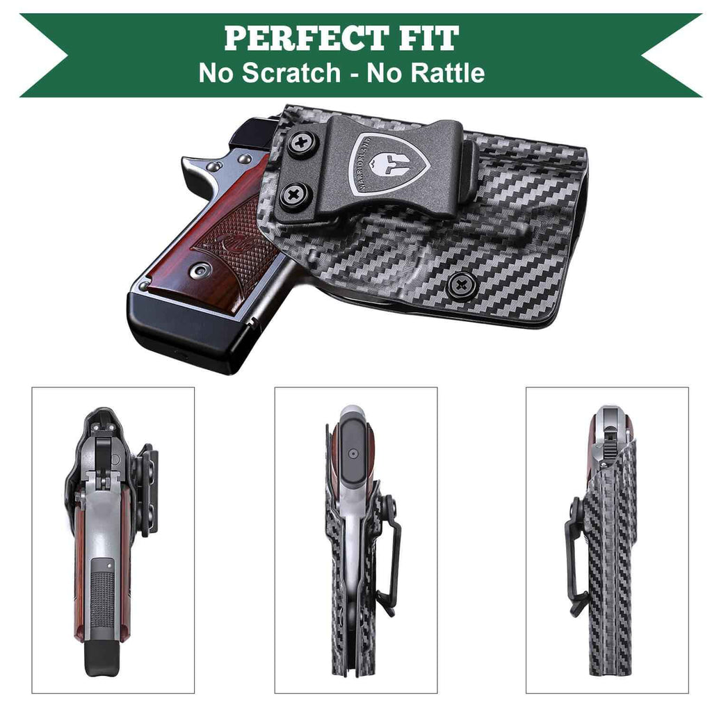 Carbon Fiber Kydex IWB Holster for Kimber Micro 9 9mm Pistol Concealed Carry | WARRIORLAND