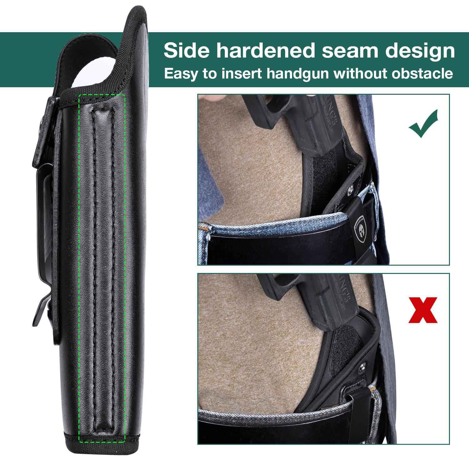 Universal IWB Leather Holster for Subcompact  Pocket Size Pistols | WARRIORLAND