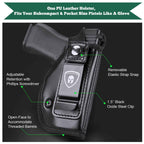 Universal IWB Leather Holster for Subcompact  Pocket Size Pistols | WARRIORLAND