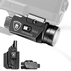 Universal Light with Glock 17/19 KYDEX Holster Combo, 800 Lumens Pistol Light for Glock 19, Magnetic USB Charging Universal Weapon Light-Screen Displays Battery Status, Crossbow MA2|WARRIORLAND - WARRIORLAND