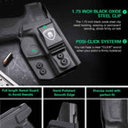 Kydex IWB Holster Smith & Wesson M&P Shield /Plus/ M2.0  9mm/.40 Pistol Adjustable Ride Height Metal Belt Clip | WARRIORLAND