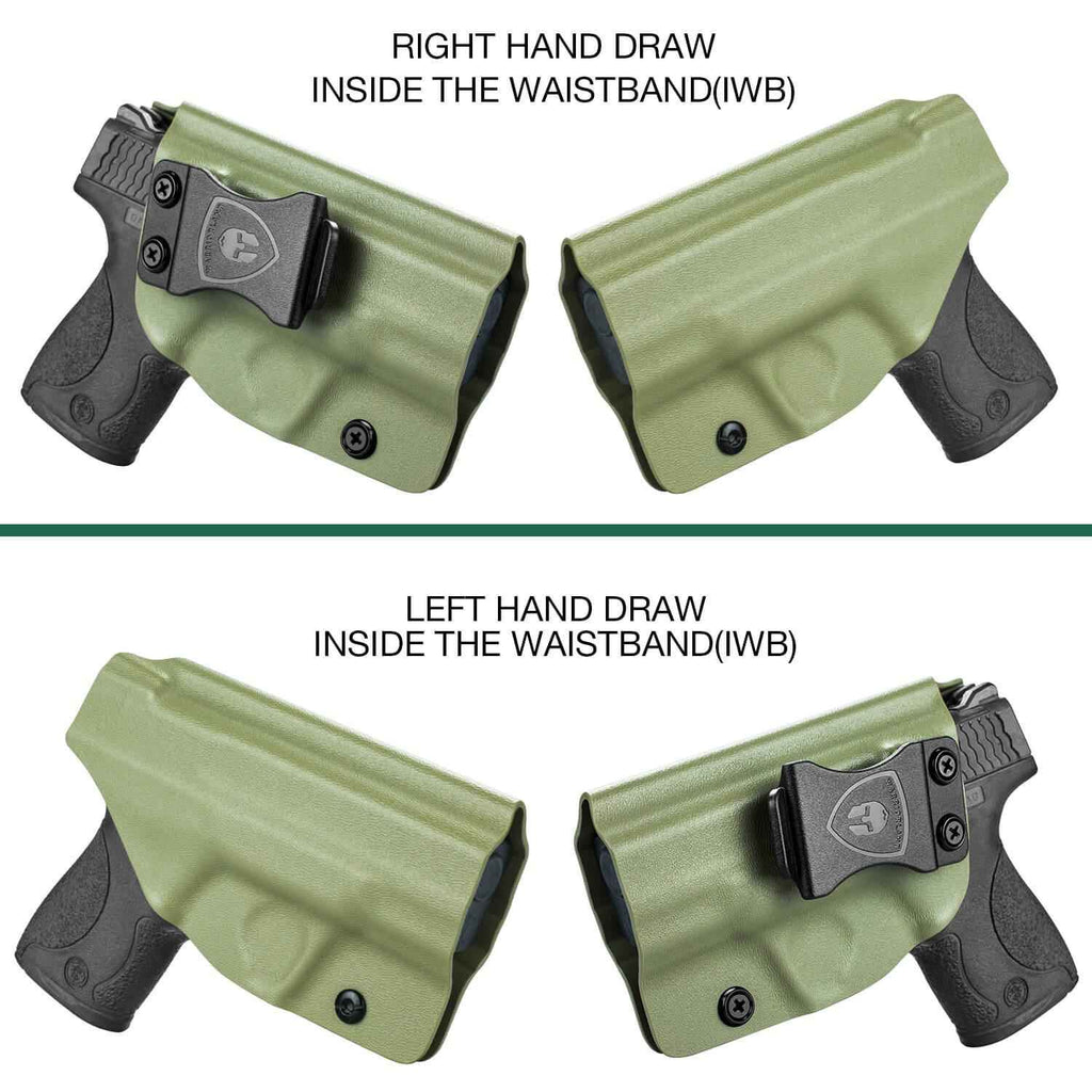 Army Green Smith & Wesson Kydex IWB Holster M&P Shield Plus M2.0  M1.0  9mm/.40 Pistol | WARRIORLAND