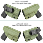 Army Green Smith & Wesson Kydex IWB Holster M&P Shield Plus M2.0  M1.0  9mm/.40 Pistol | WARRIORLAND