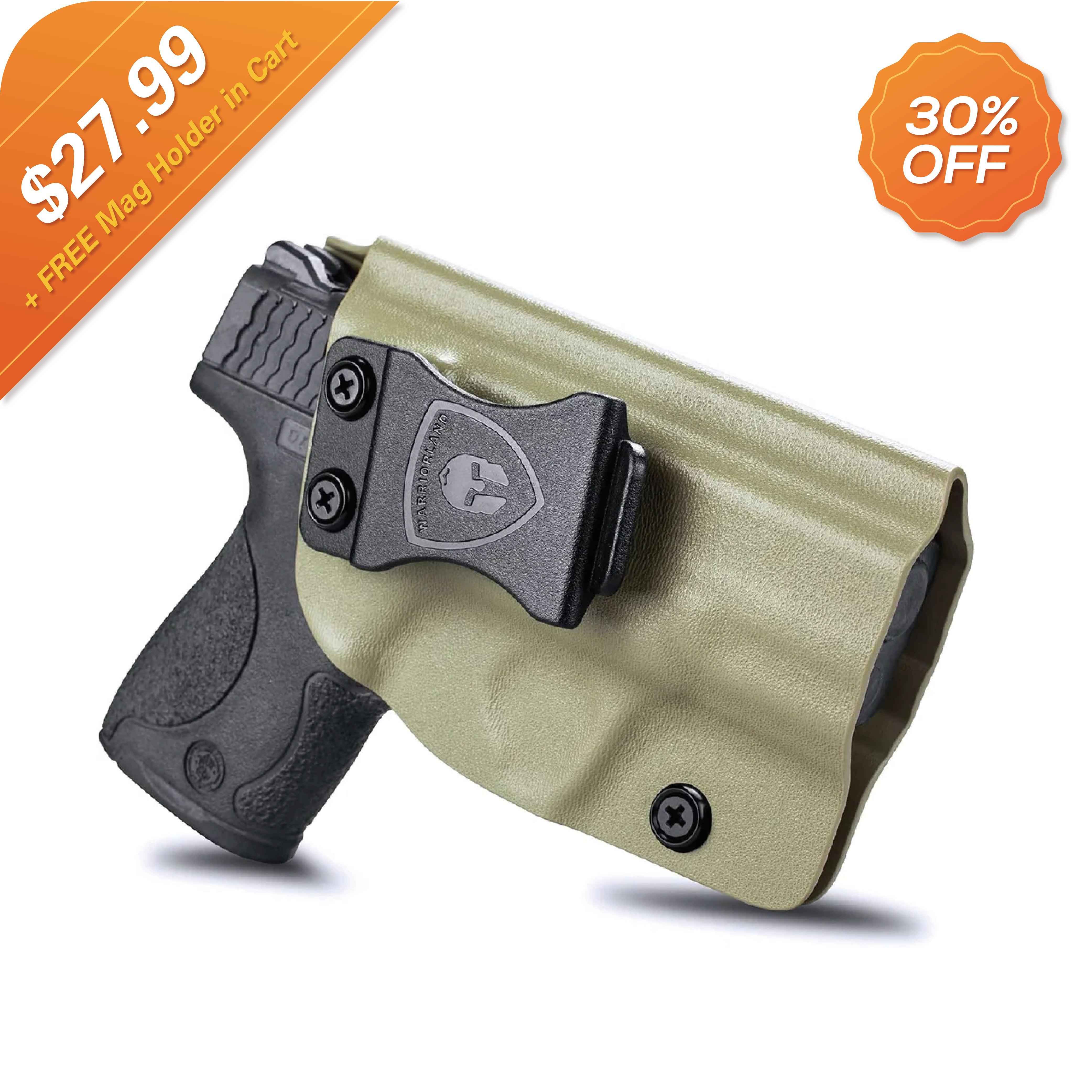 Tan Smith & Wesson Kydex IWB Holster M&P Shield Plus M2.0  M1.0  9mm/.40 Pistol Right/ Left Handed