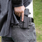 Kydex OWB Holster for Glock 43 43x with Paddle Appendix Open Carry Red Dot Optics Cut Trigger Guard Right/ Left | WARRIORLAND