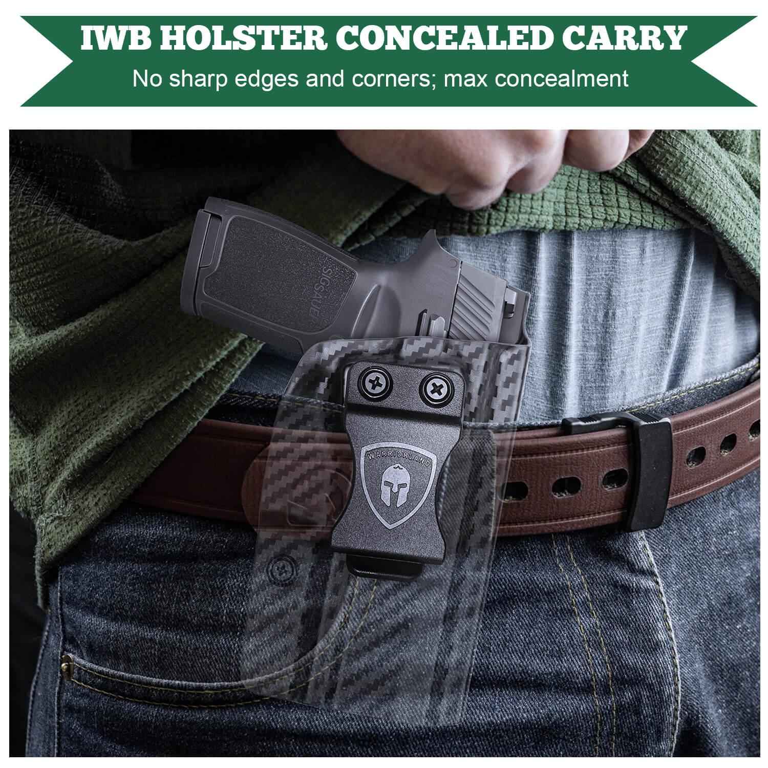 Carbon Fiber Kydex Holster Sig Sauer P320 Full Size Compact P320X Carry Pistol | WARRIORLAND