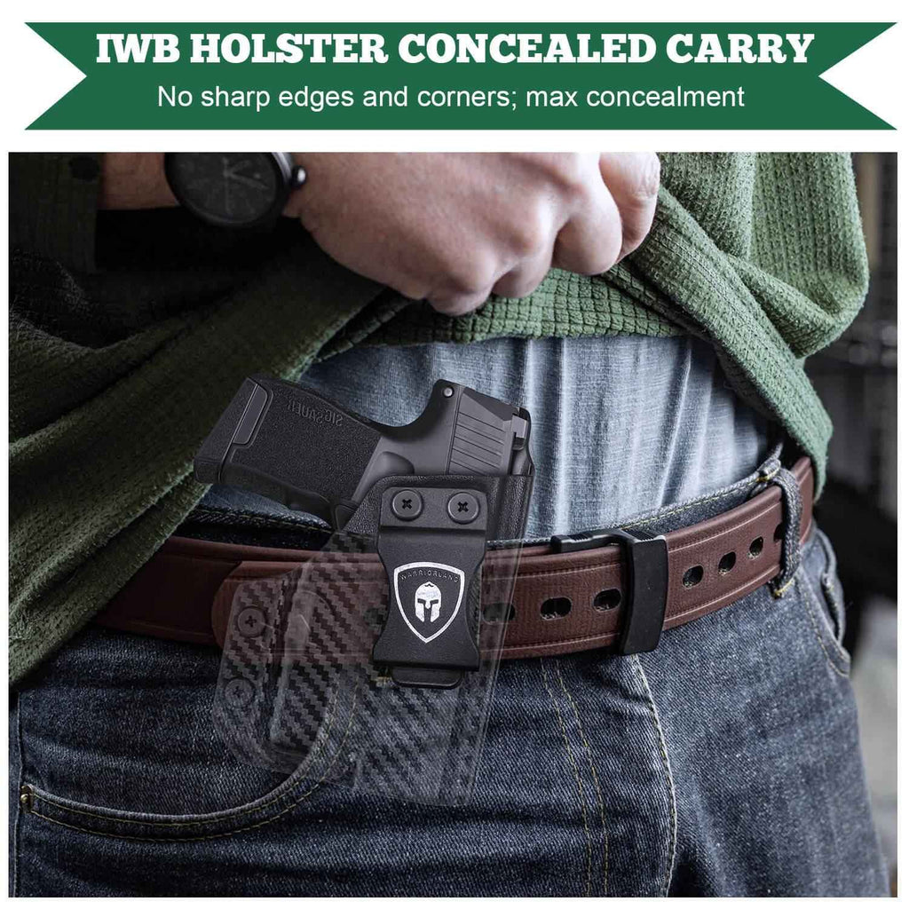 Sig Sauer P365 SAS X XL Pistol with TLR6 Carbon Fiber Kydex  IWB Light Bearing Holsters Appendix Concealment Carry Trigger Guard Holster | WARRIORLAND