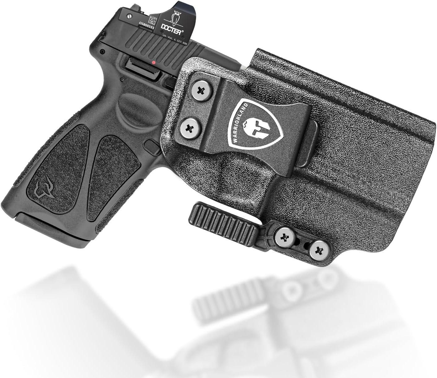 IWB Kydex Holster with Claw Attachment and Optic Cut Fit Taurus G3 Pistol, Inside Waistband Appendix Carry 9mm G3 Holster, Adj. Cant & Retention, Right Hand|WARRIORLAND - WARRIORLAND