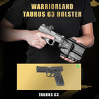 IWB Kydex Holster with Claw Attachment and Optic Cut Fit Taurus G3 Pistol, Inside Waistband Appendix Carry 9mm G3 Holster, Adj. Cant & Retention, Right Hand|WARRIORLAND - WARRIORLAND