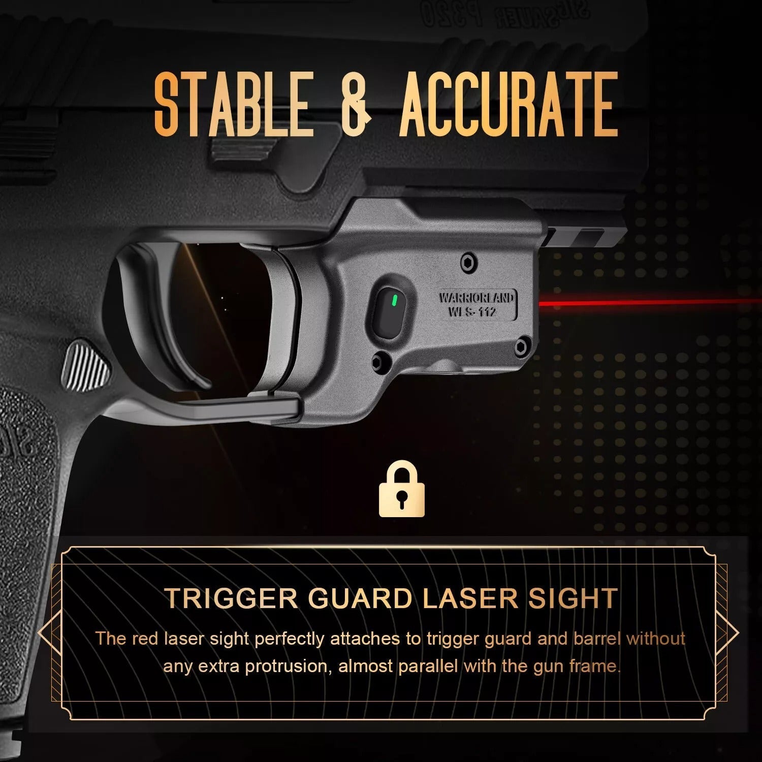 Red Laser Sight Fit Sig P320 Compact M18 & P320 Full Size M17 Pistol,Wi/P320 Holster - WARRIORLAND