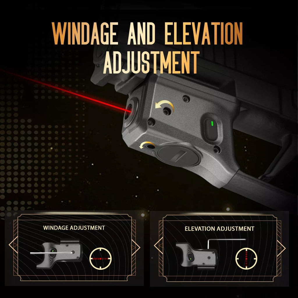 WARRIORLAND Red Laser Sight Fit P365X-Macro with Kydex Holster, First Red Beam Sight with Power Indicator P365 X Macro Laser with IWB Holster Right Hand, WLS- 109 w/ P365X Macro Holster - WARRIORLAND