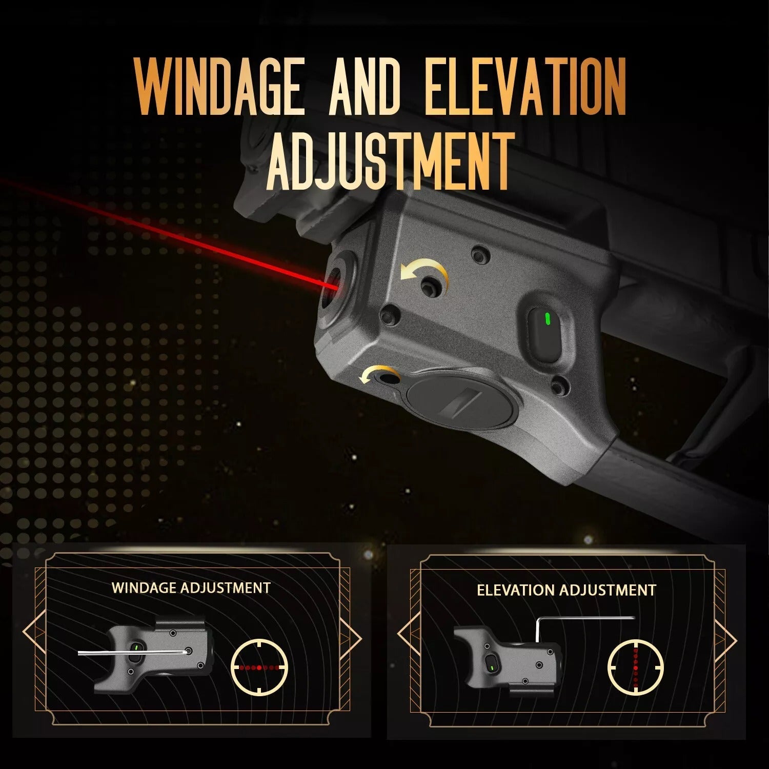 WARRIORLAND Red Laser Sight Fit P365X-Macro with Kydex Holster, First Red Beam Sight with Power Indicator P365 X Macro Laser with IWB Holster Right Hand, WLS- 109 w/ P365X Macro Holster - WARRIORLAND