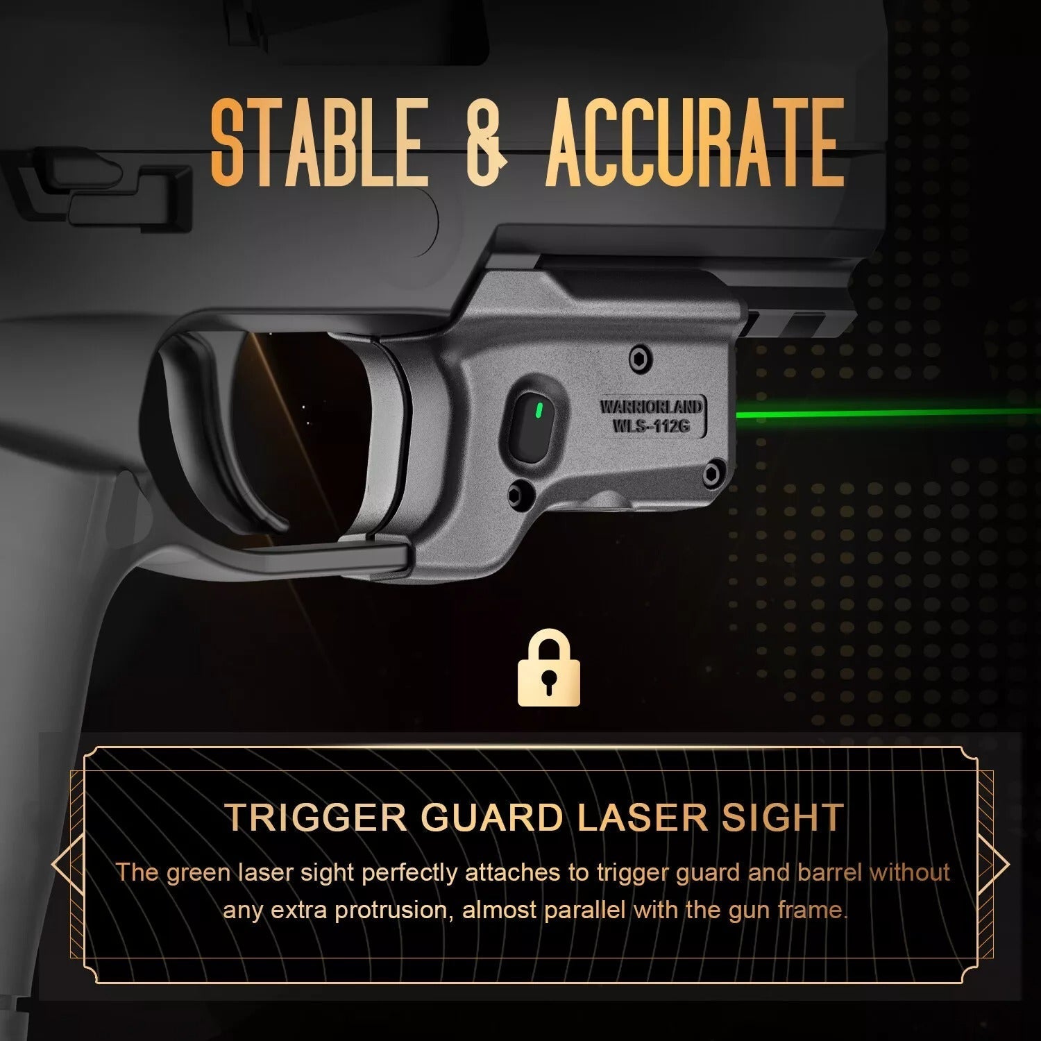 Green Laser Sight Fit Sig Sauer P320 Compact M18&P320 Full Size M17 ,WLS-112G - WARRIORLAND