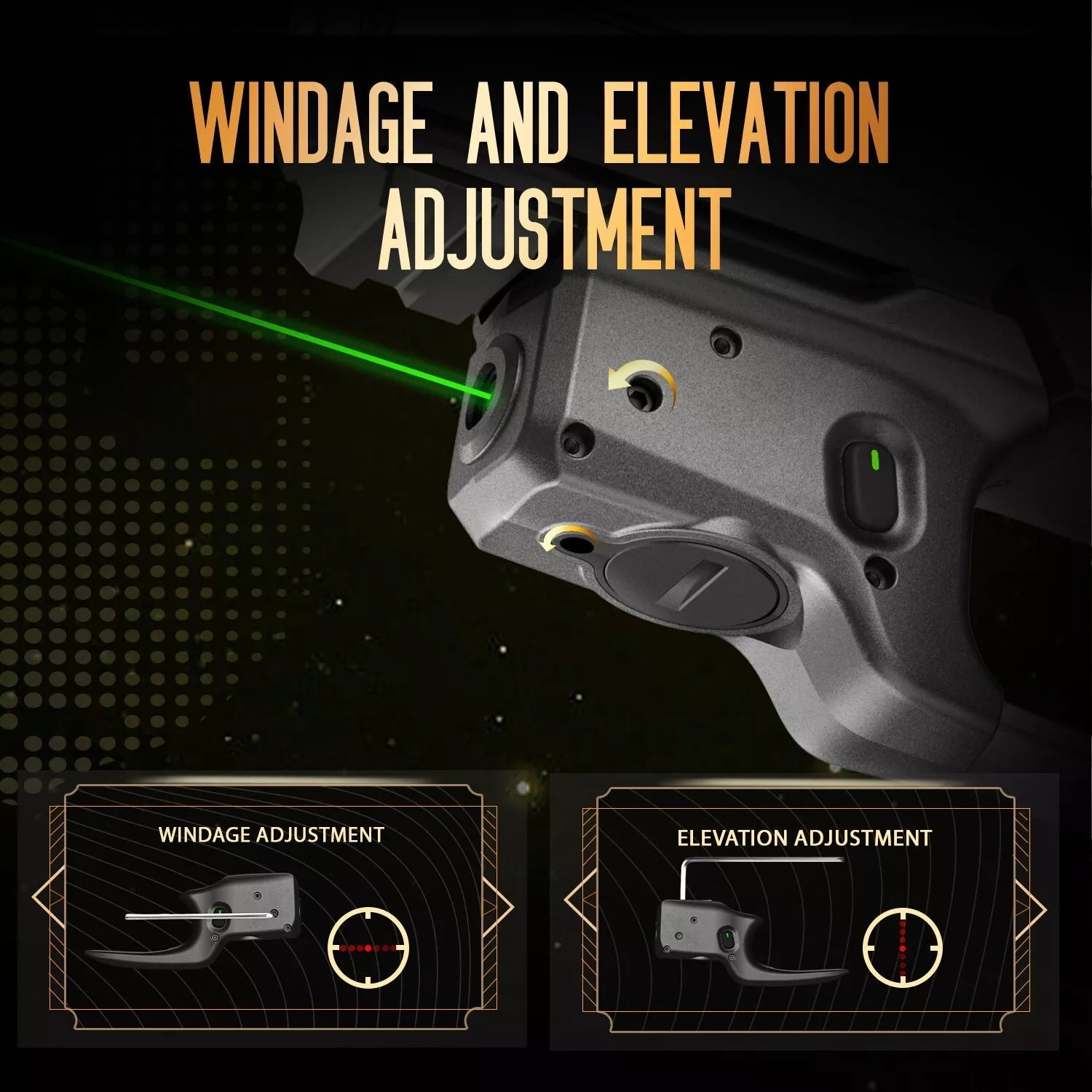 Green Laser Sight Fit Sig Sauer P320 Compact M18&P320 Full Size M17 ,WLS-112G - WARRIORLAND