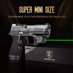 Warriorland WLS-112G Green Laser Sight Fit Sig P320 Compact M18 & P320 Full Size M17,With P320 Holster - WARRIORLAND