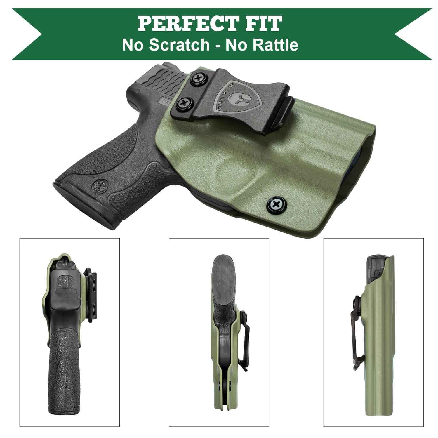 Army Green Smith & Wesson Kydex IWB Holster M&P Shield Plus M2.0  M1.0  9mm/.40 Pistol | WARRIORLAND