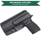 IWB Retention Concealed Carry Holster for Sig Sauer P320 Full Size Compact P320X Carry Pistol Right/ Left Handed | WARRIORLAND