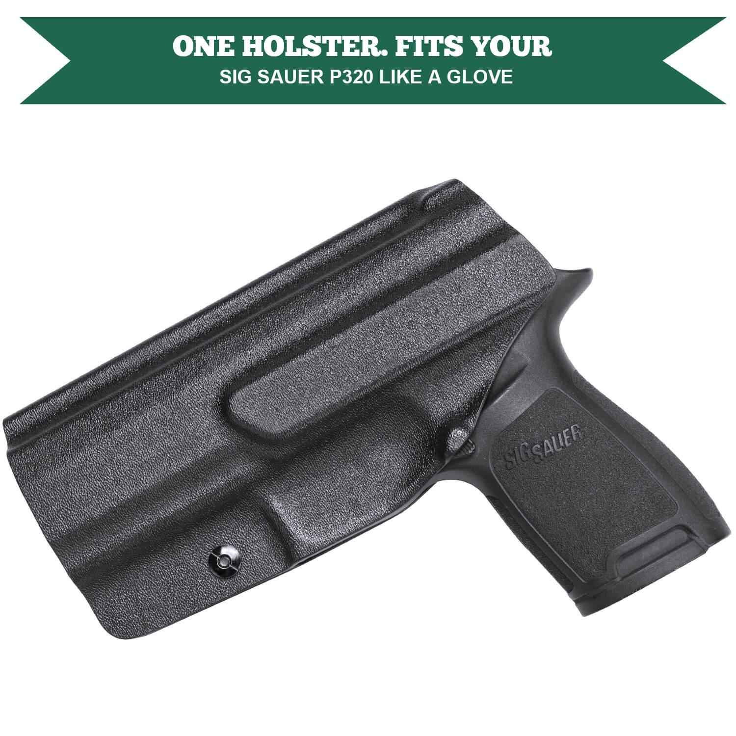 IWB Retention Concealed Carry Holster for Sig Sauer P320 Full Size Compact P320X Carry Pistol Right/ Left Handed | WARRIORLAND