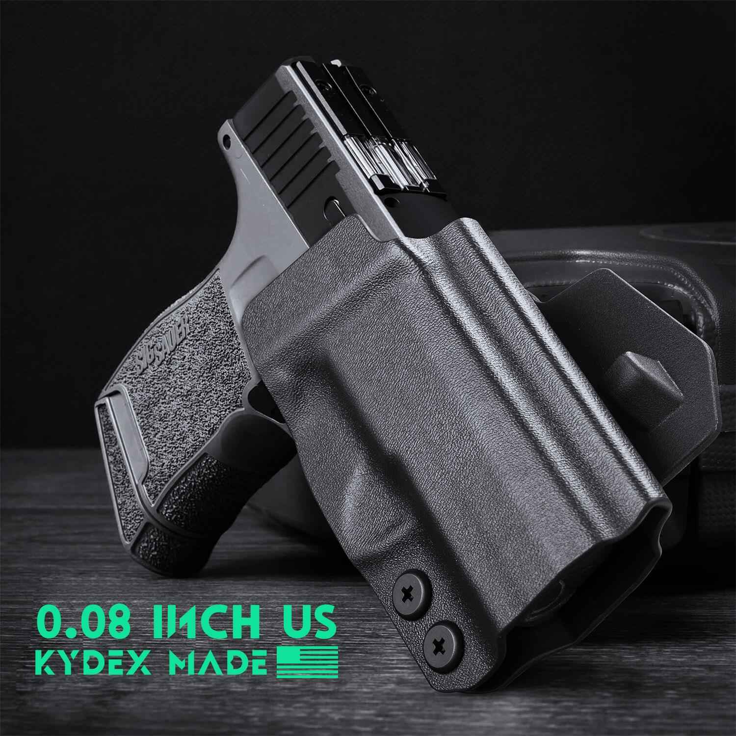 Open Carry OWB Paddle Holster Kydex for Sig Sauer P365 P365 XL P365 SAS P365X P365.380 ACP P365 ROSE.380 ACP Pistol with Red Dot Trigger Guard | WARRIORLAND