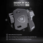 Sig Sauer P365 XL Open Carry OWB Paddle Holster,Fit P365 P365 XL P365 SAS P365X P365.380 ACP P365 ROSE.380 ACP Kydex Holster with Red Dot Cut, Right Hand | WARRIORLAND