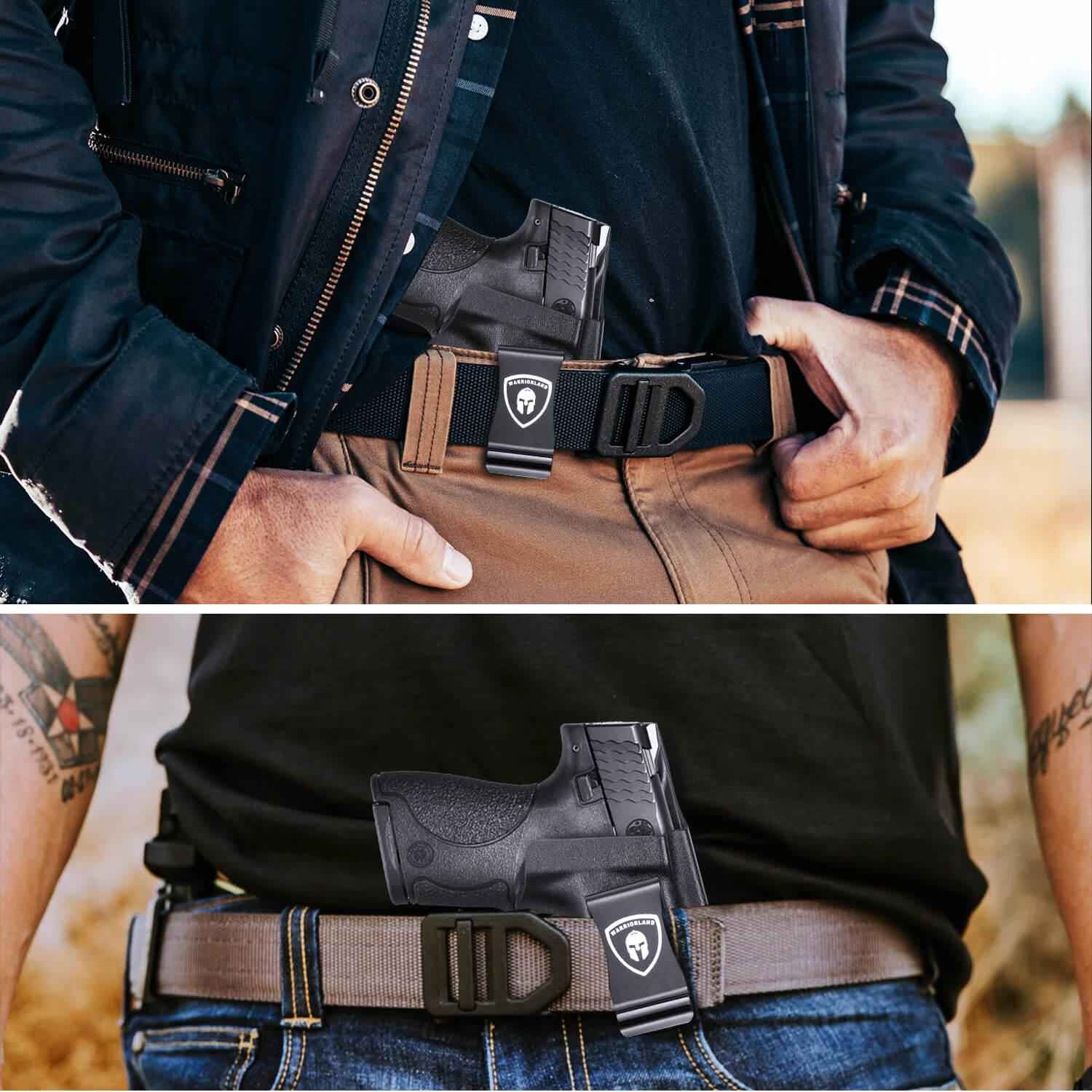 Comfortable Holster for Springfield Armory Hellcat/ Pro Kydex IWB Adjustable Ride Height Metal Belt Clip | WARRIORLAND