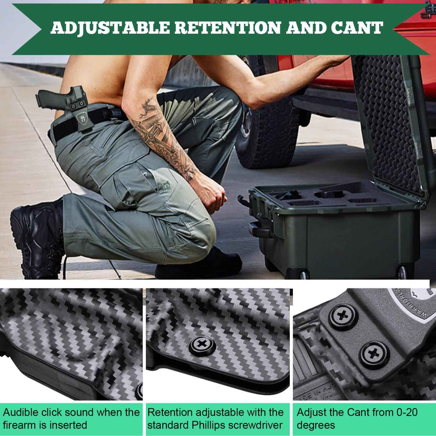 Carbon Fiber Kydex Holster for Taurus G2C G3C Millennium PT111 G2 PT140  9mm | WARRIORLAND
