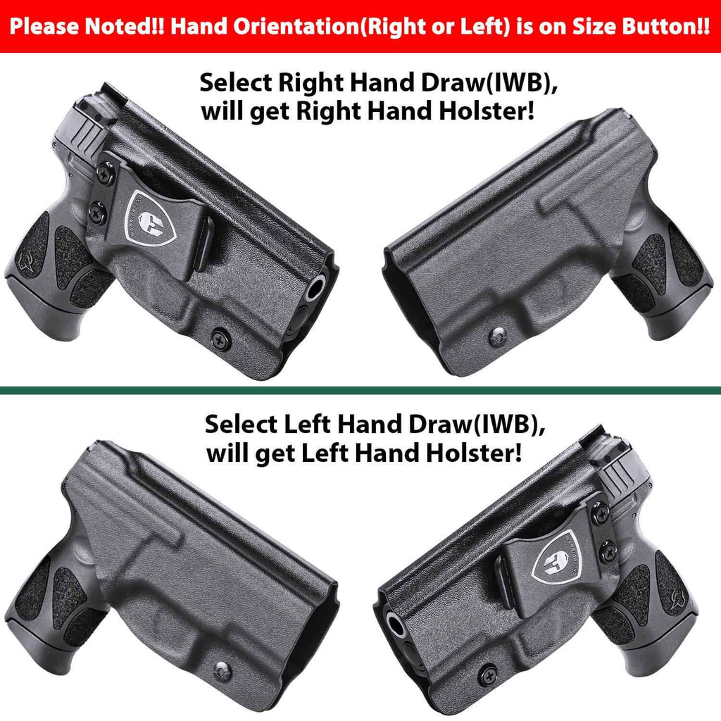 Kydex IWB Holster Taurus G2C G3C Millennium PT111 G2 PT140 9mm Right/Left Handed | WARRIORLAND