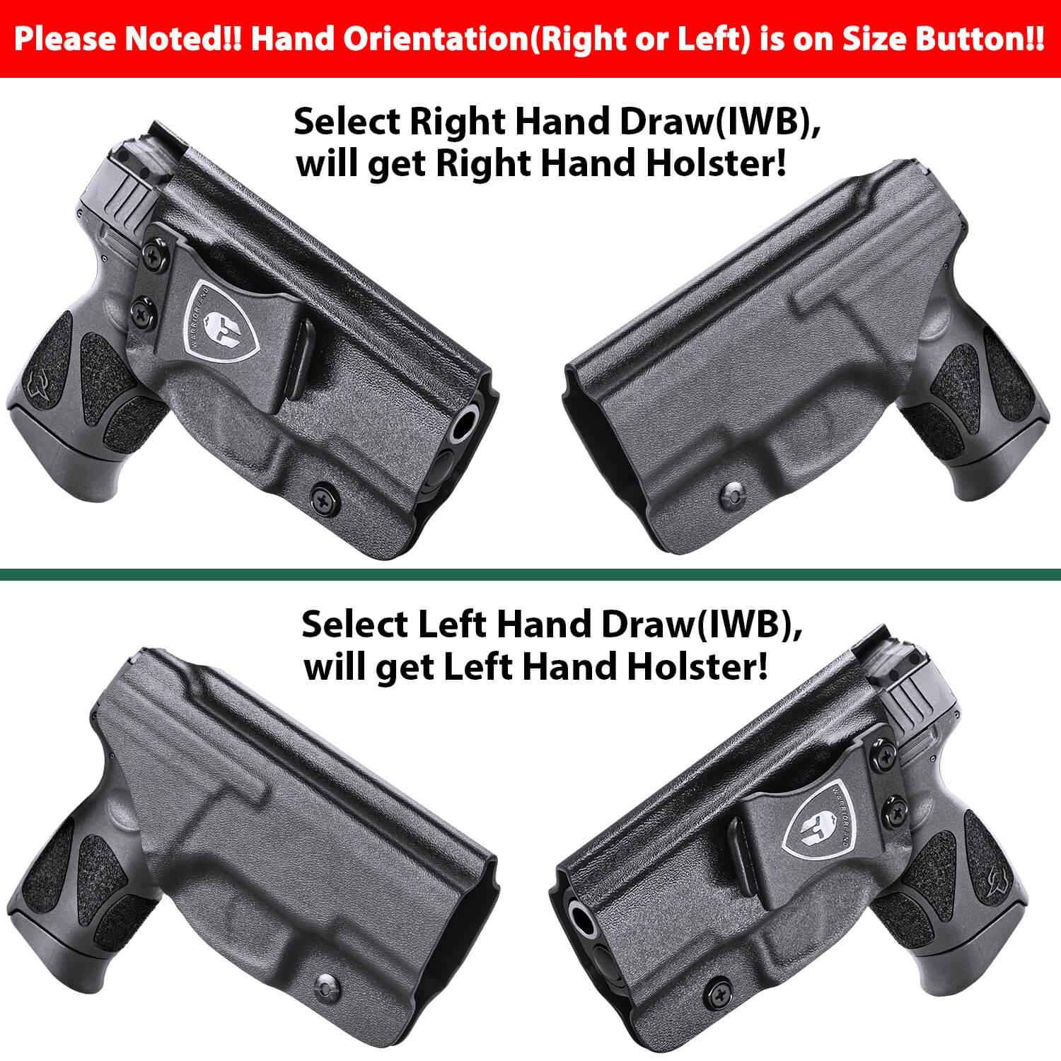 Kydex IWB Holster Taurus G2C G3C Millennium PT111 G2 PT140 9mm Right/Left Handed | WARRIORLAND